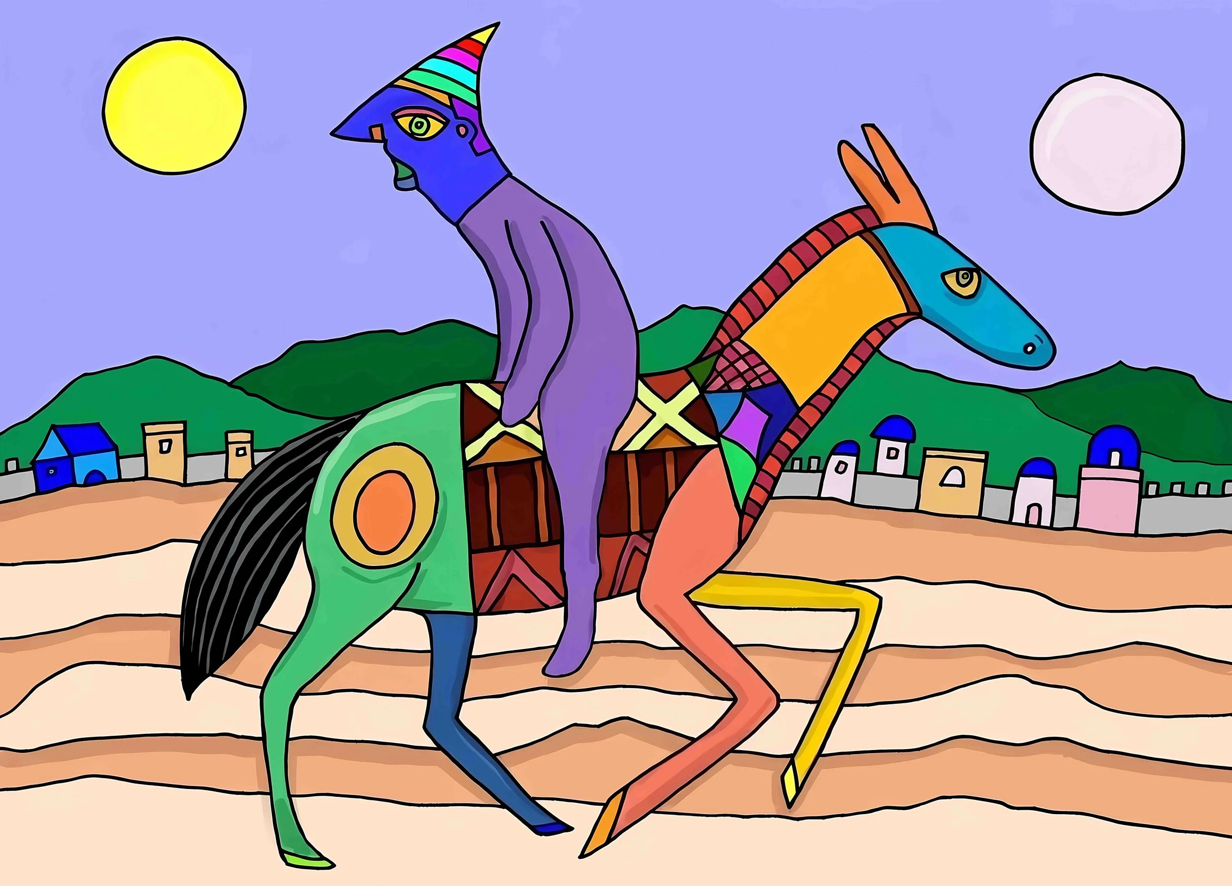 Riding a Horse Backward