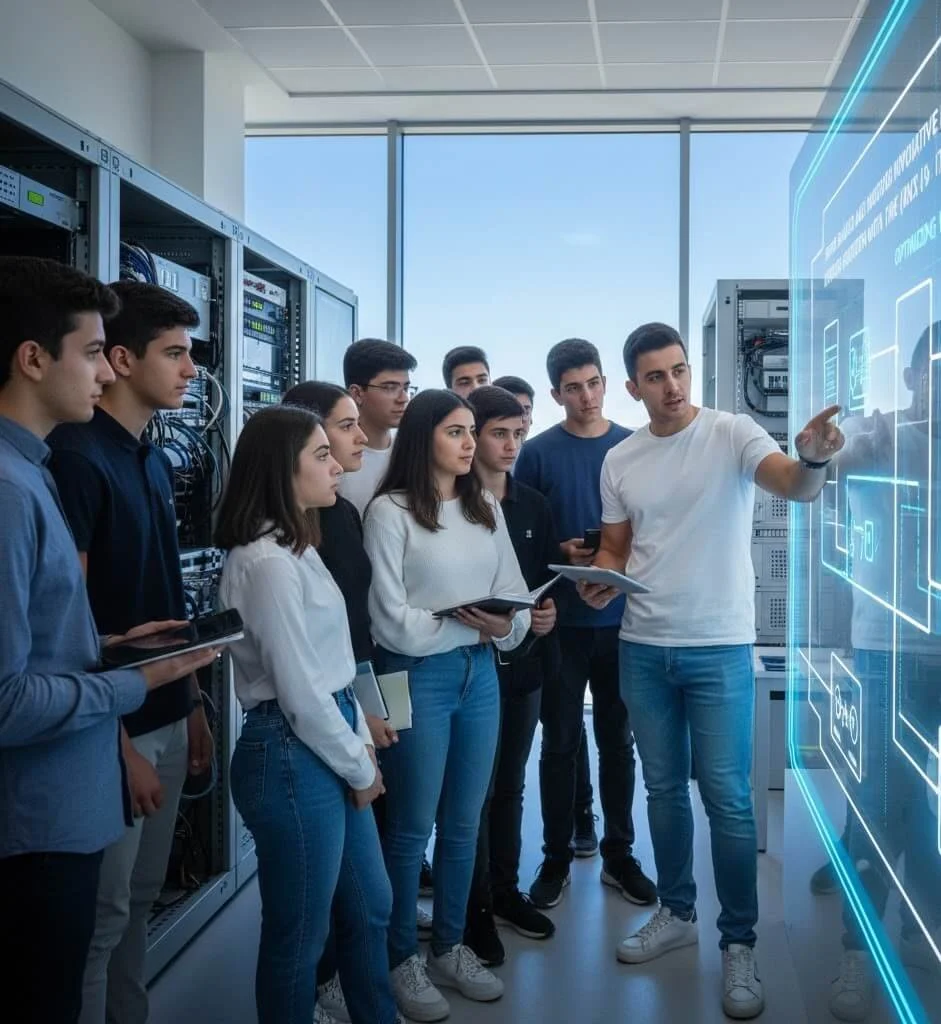 Εκπαίδευση στον προγραμματισμό και την εγκατάσταση συστημάτων KNX, αποκτώντας εξειδίκευση στους σύγχρονους κτιριακούς αυτοματισμούς.