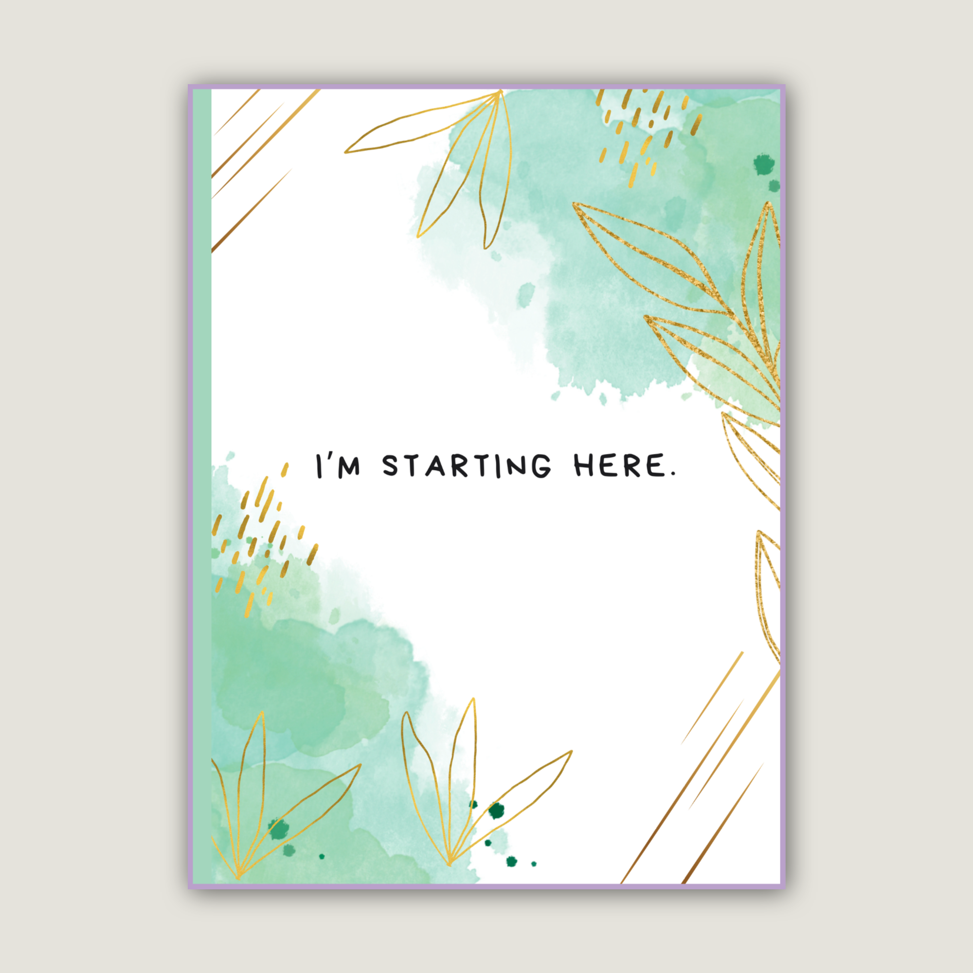 I'm Starting Here