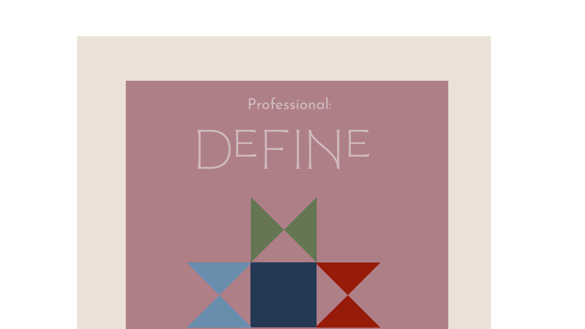 Professional Define Package