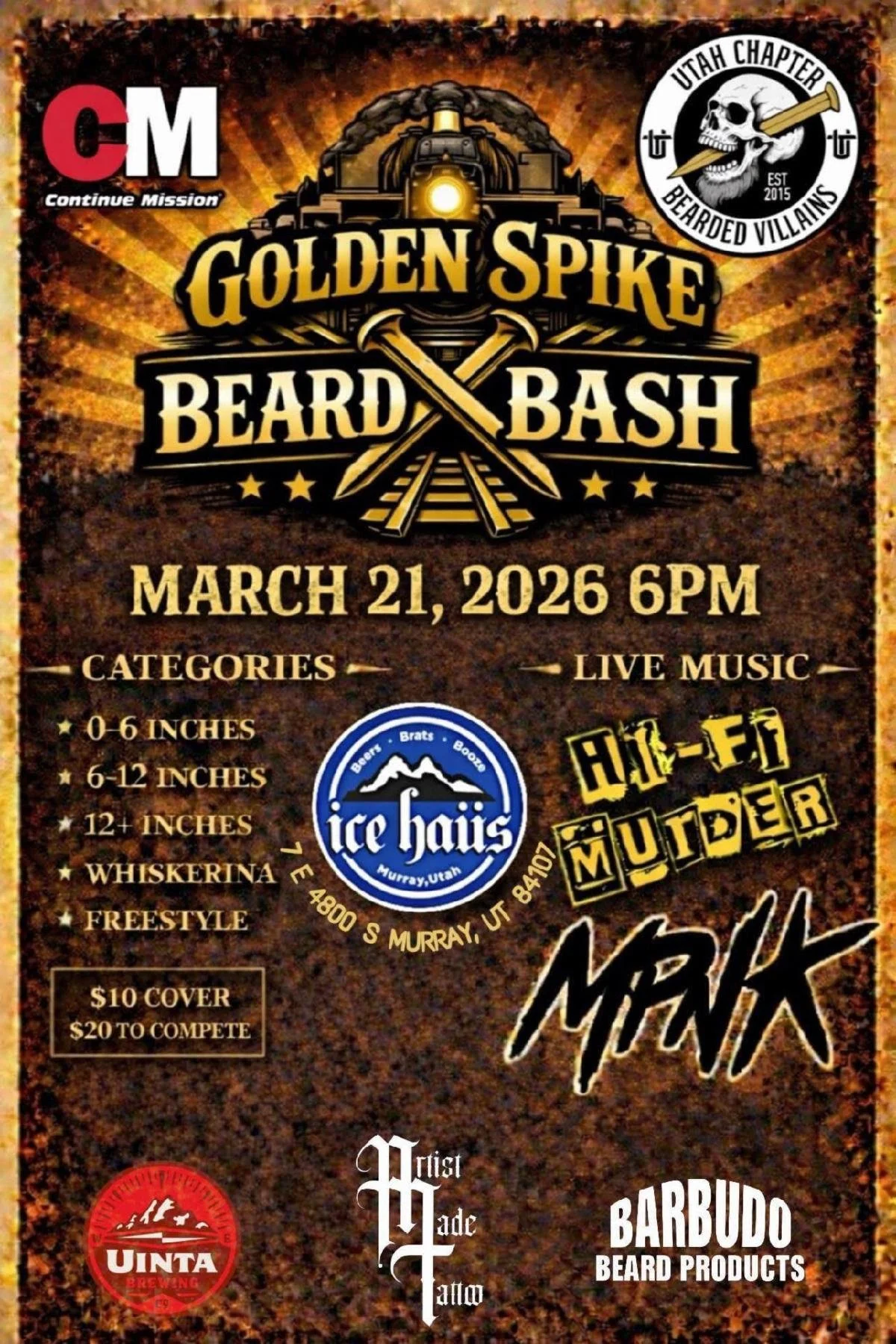 Golden Spike Beard Bash