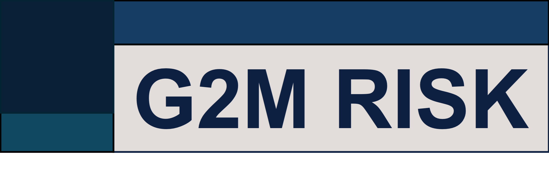 Logo de G2M RISK, assurances d'entreprises IARDT et lignes financières.