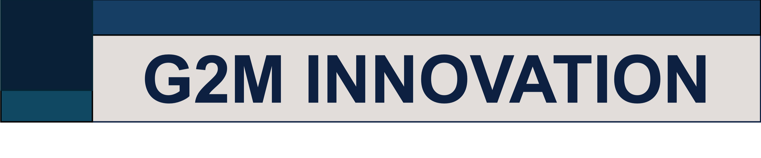 Logo de G2M INNOVATION, business unit dédiée à la création de produits d'assurances disruptifs à forte valeur ajoutée.
