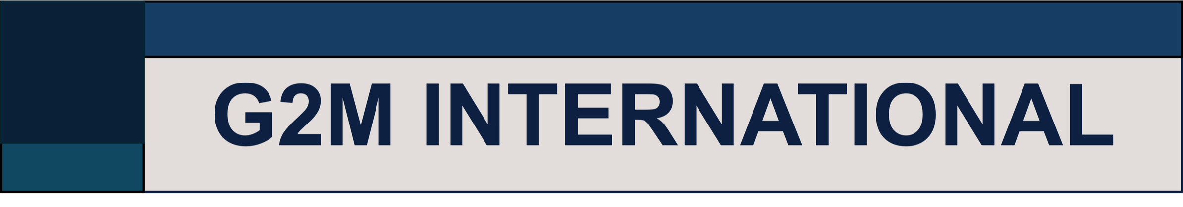 Logo de G2M INTERNATIONAL, business unit dédiée à l'assurances international.