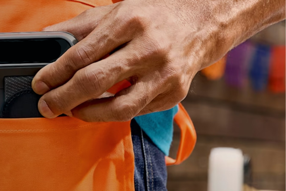 Hand Model Male - Dylan Jawahir Back of Left Hand Pulling Object out of Front Pocket
