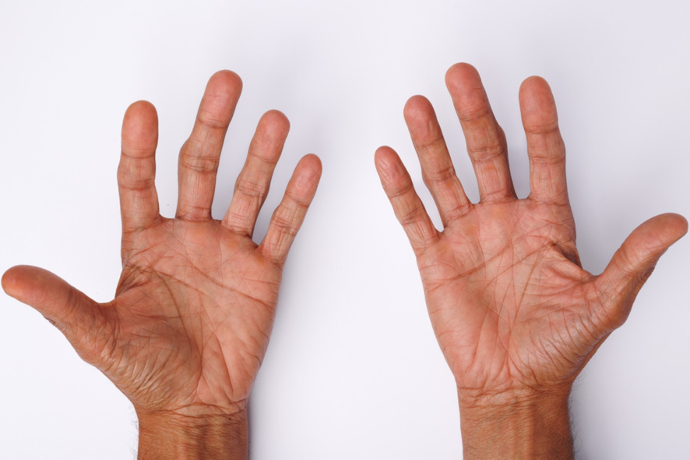 Hand Model Male - Dylan Jawahir Palms of Hands on White Background