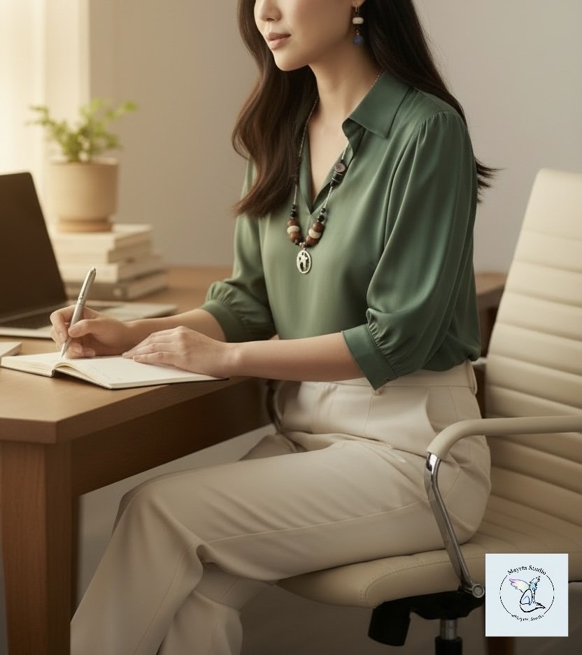 Black Horse

Designed to move effortlessly
between worlds.

Worn here in a business-casual setting —
quietly grounded, composed, and intentional.
This piece doesn’t compete with the wearer.
It complements presence, focus, and strength.

Jewelry meant