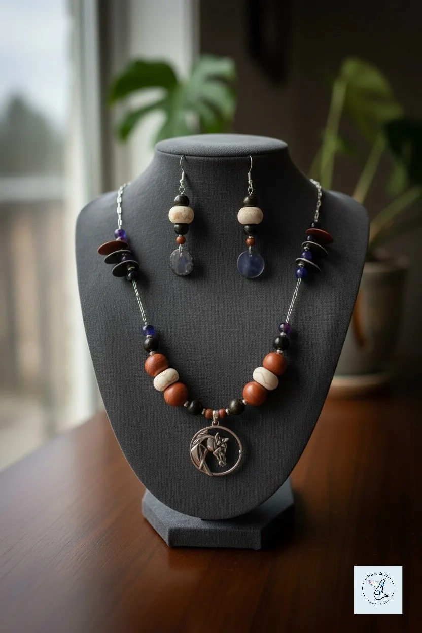 Black Horse

A symbol of strength, grounding, and quiet resolve.
This piece was created to feel steady —
anchored in natural materials,
balanced through contrast,
and meant to be worn as an extension of self.

Handcrafted by Mayrts Studio.
One-of-a-k