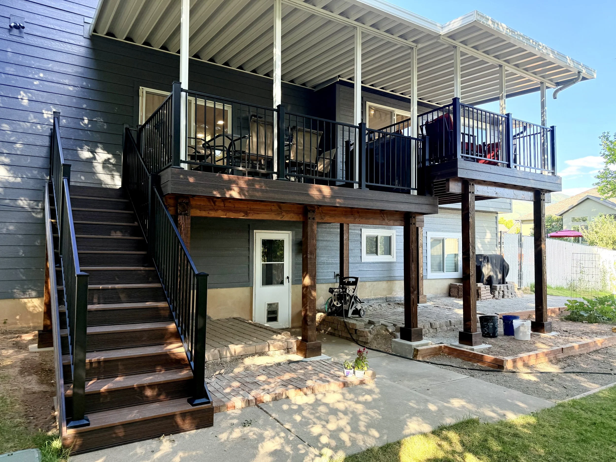 Layton Multi Level Timber Frame Deck