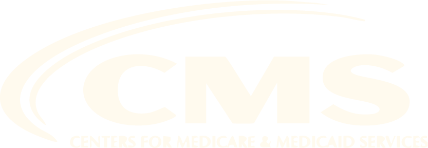 Logo for Centers for Medicare and Medicaid Services (CMS) featuring the letters 'CMS' and stylized curved lines