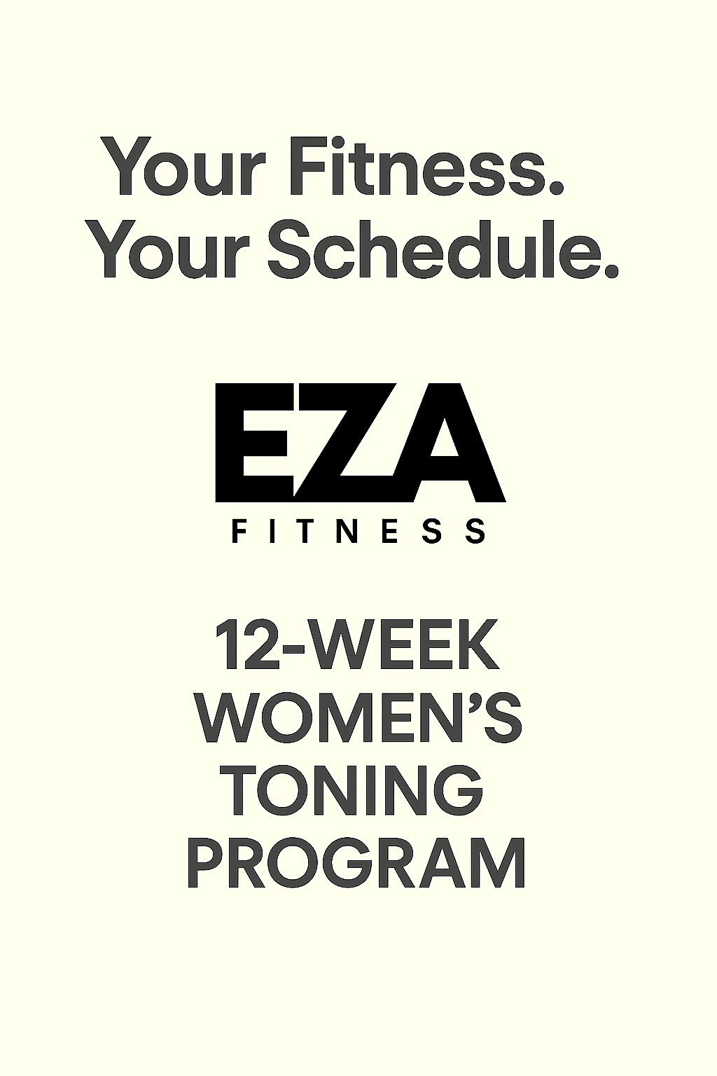 12 Week Women's Toning Program