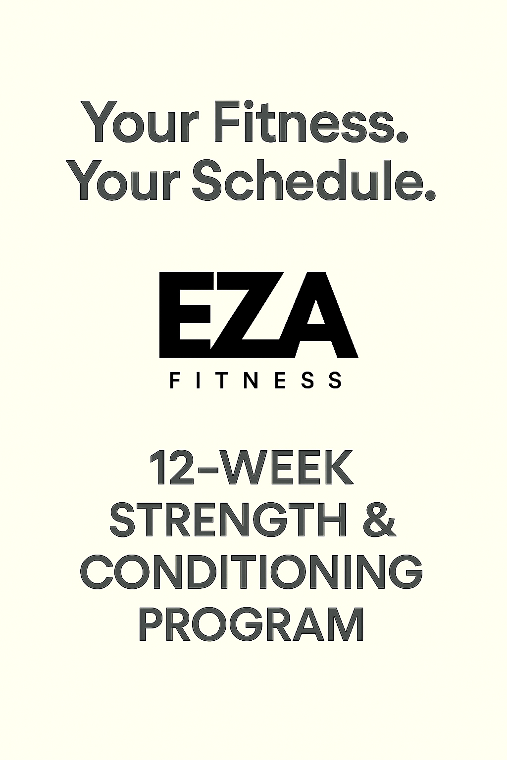 12 Week Strength + Conditioning Program