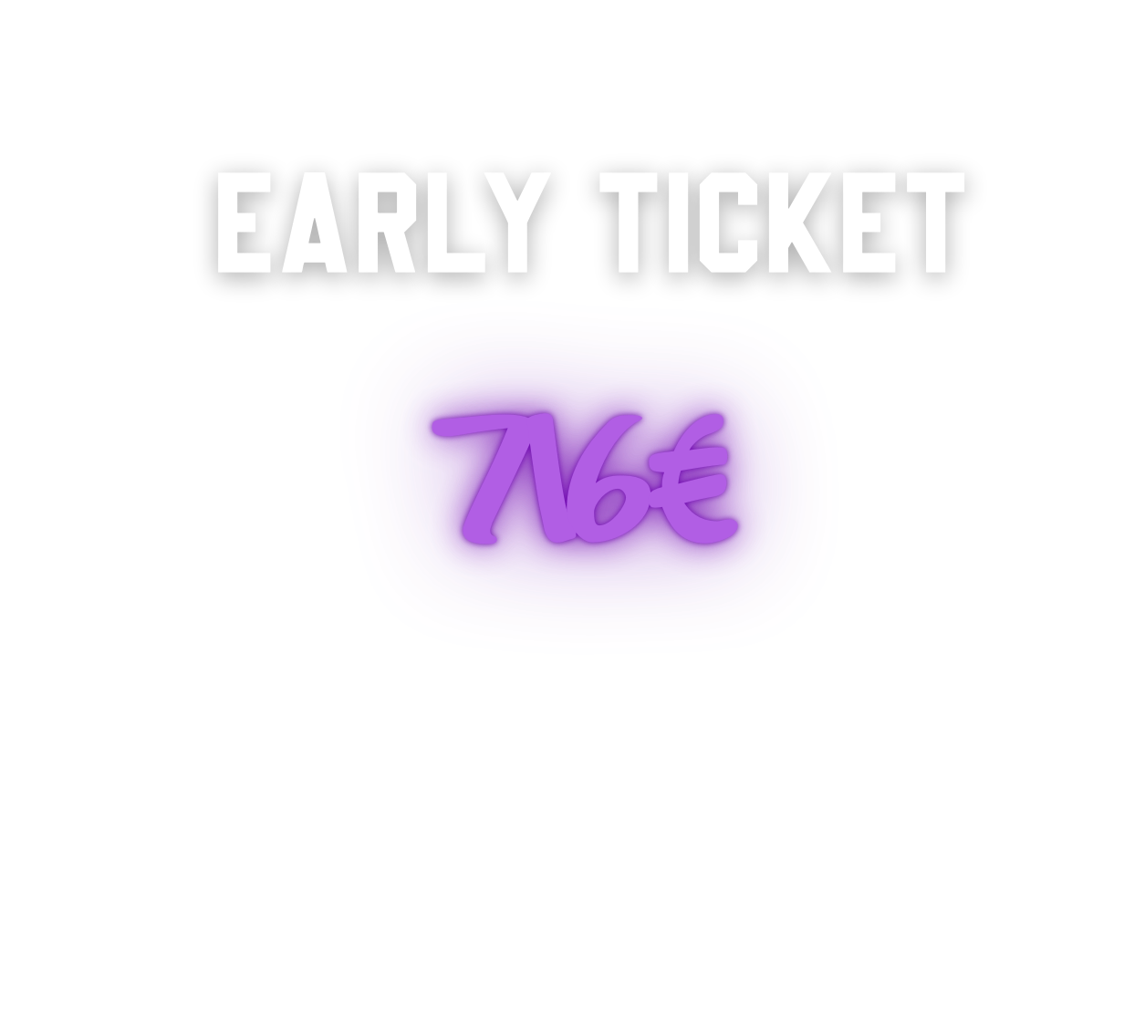 Billet de train à prix réduit à 76 euros avec une étiquette 'Early Ticket'
