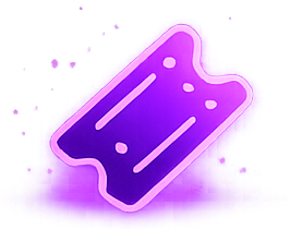 Une couchette violette avec des lumières néon