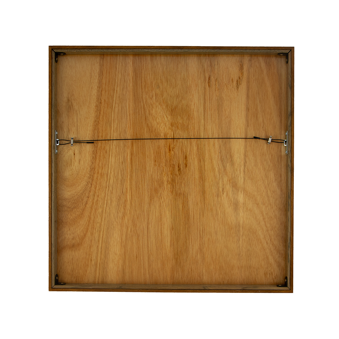 . Unseen Signifiers: Artwork 002 back panel meranti wood