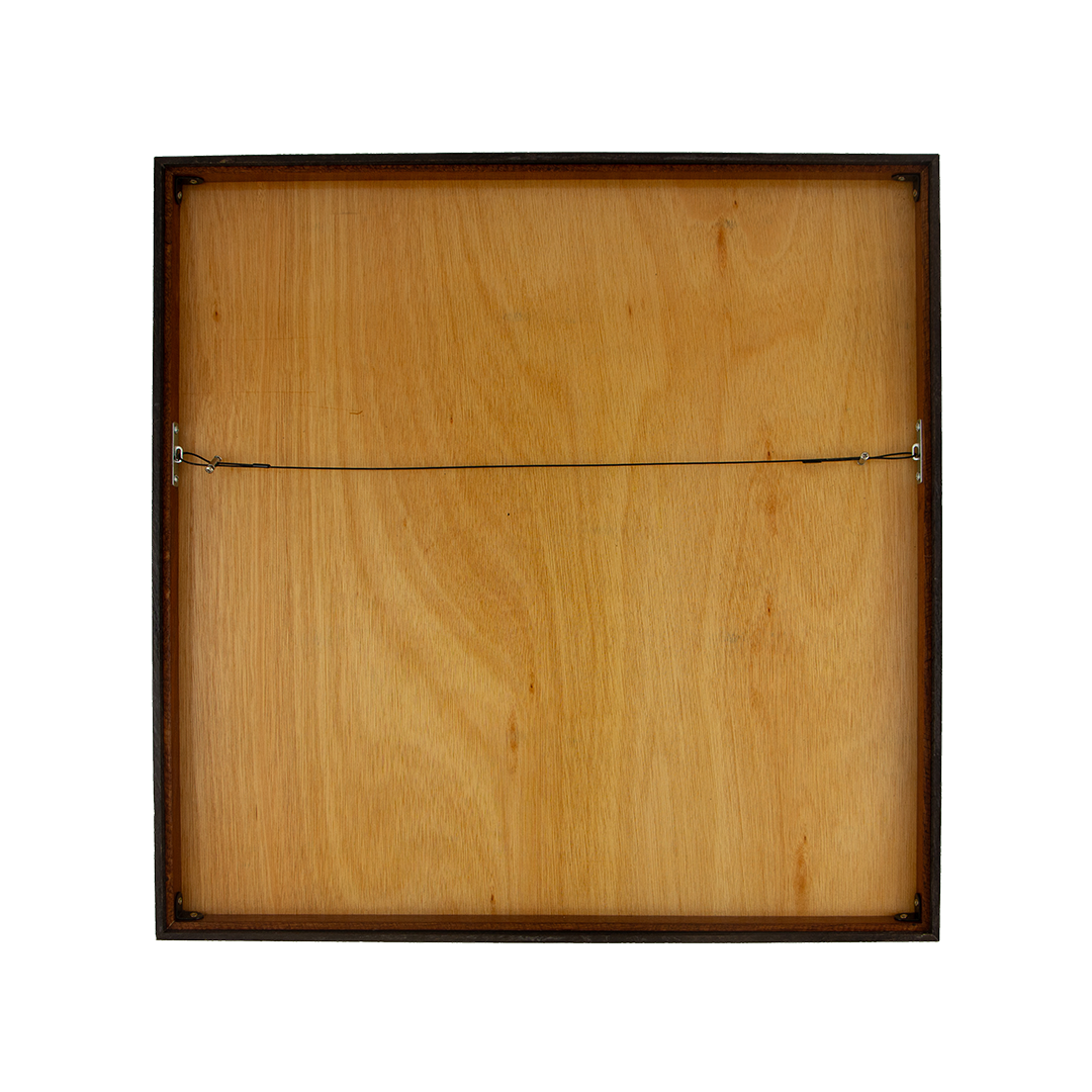 Mêlée of Discovery: Artwork 003. Meranti wood panel back frame