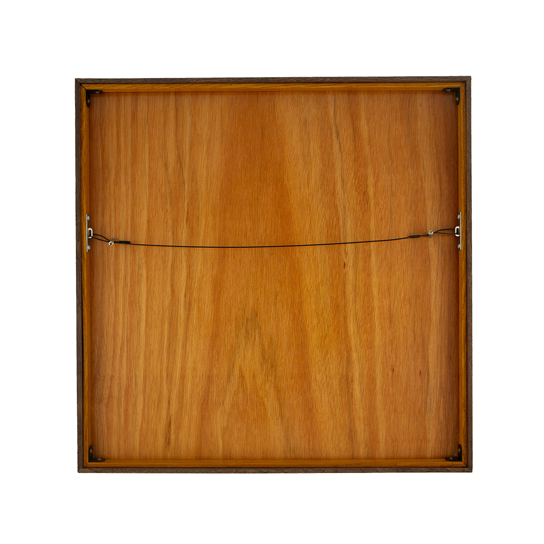 Luminous Parallax: Artwork 001 back panel meranti wood