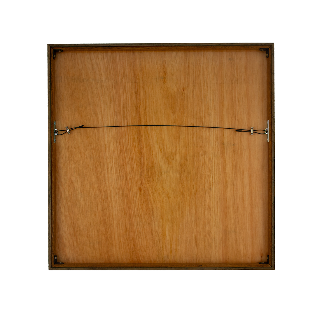 Eclipsing Gravitas: Artwork 002 meranti back panel frame