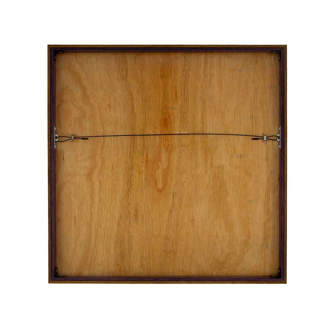 Unseen Signifiers: Artwork 004 back panel frame meranti wood