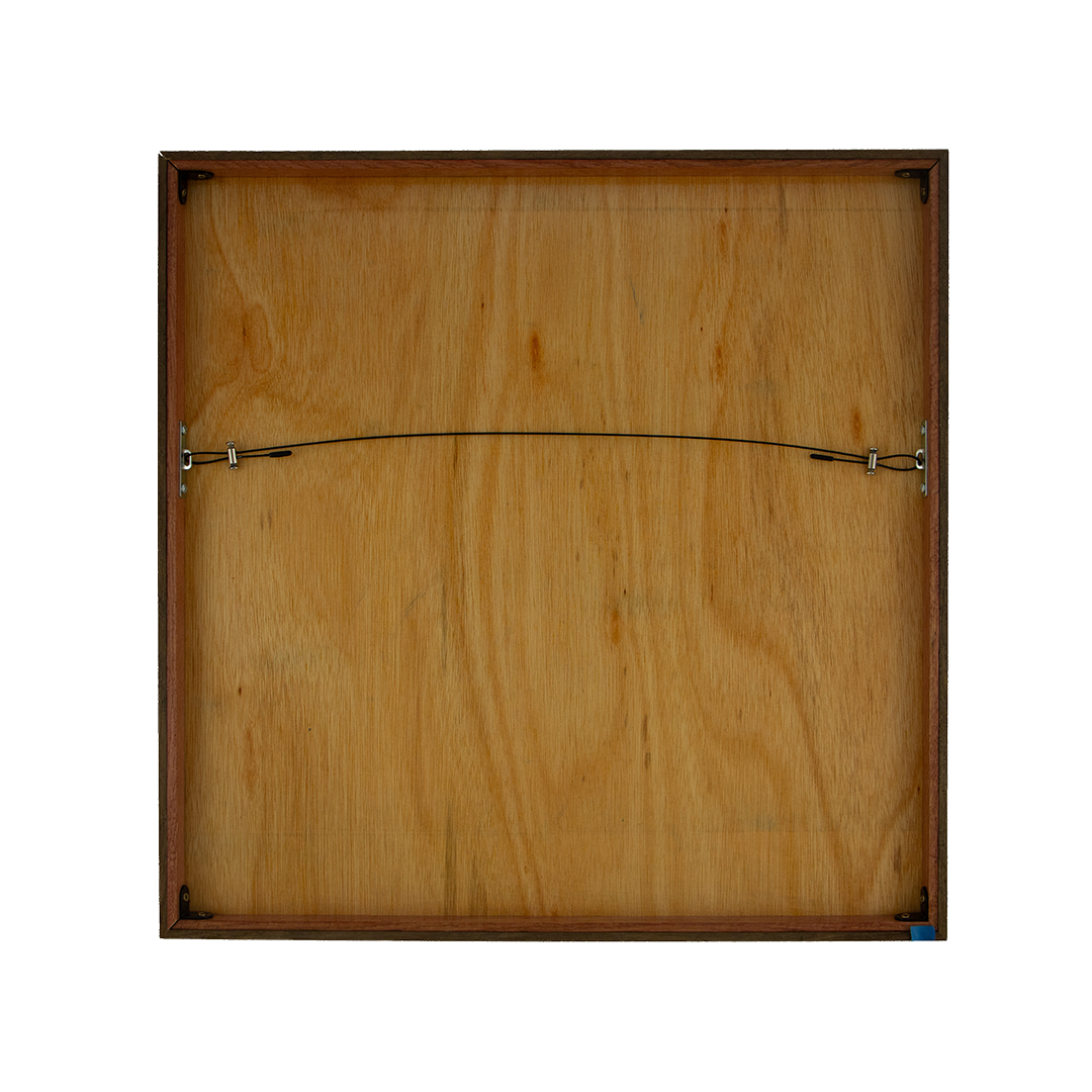 Unseen Signifiers: Artwork 001 back panel meranti wood