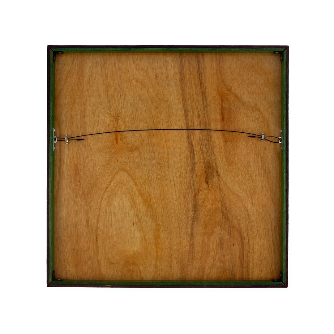 Unseen Signifiers: Artwork 009 back panel frame in meranti wood