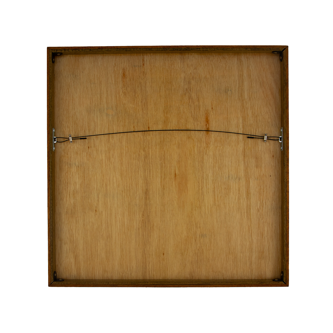 Unseen Signifiers: Artwork 006 back panel frame meranti wood