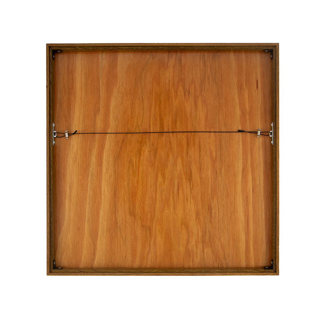 Veiled Alchemist: Artwork 001 meranti wood back panel frame