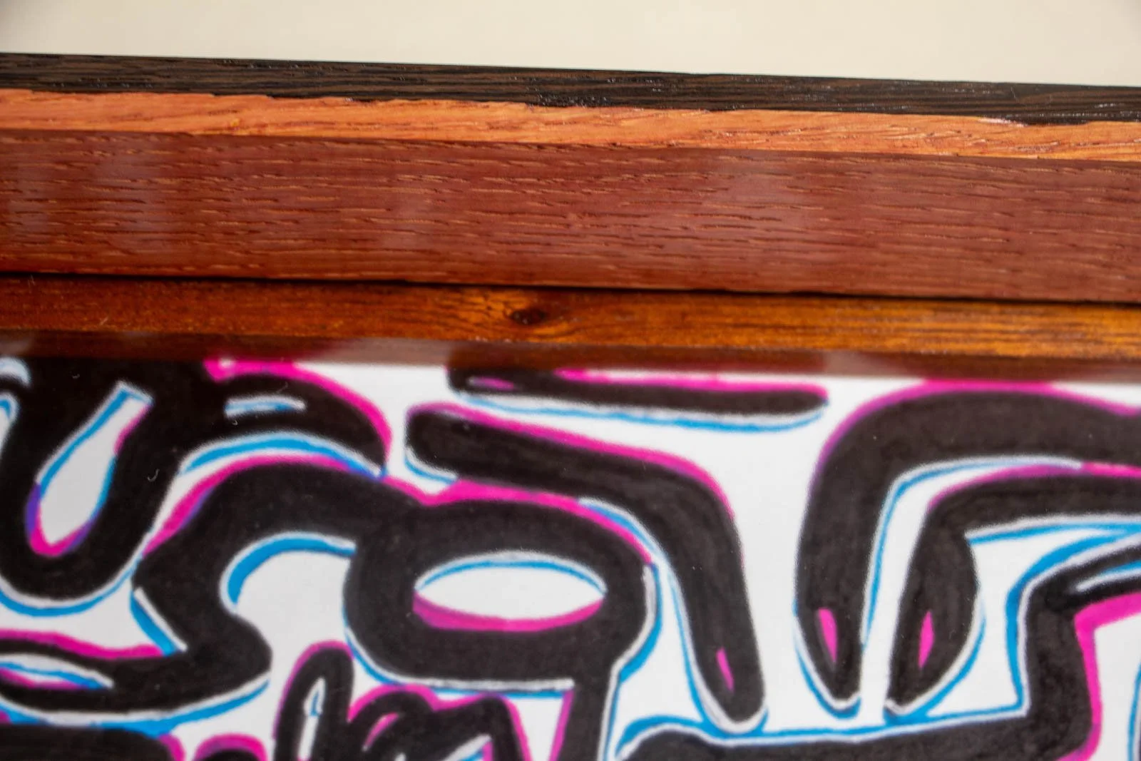 Silence’s Caesura 003 frame: pink oak and mahony spacer