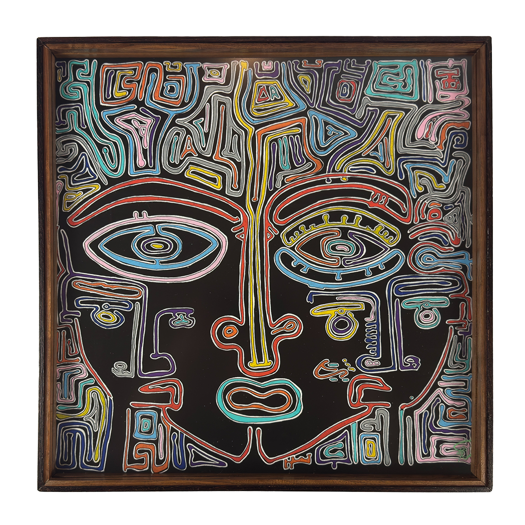 Borderlines Labyrinth. A visual map of shifting borders between chaos and clarity, where emotions become structures and meaning comes into focus