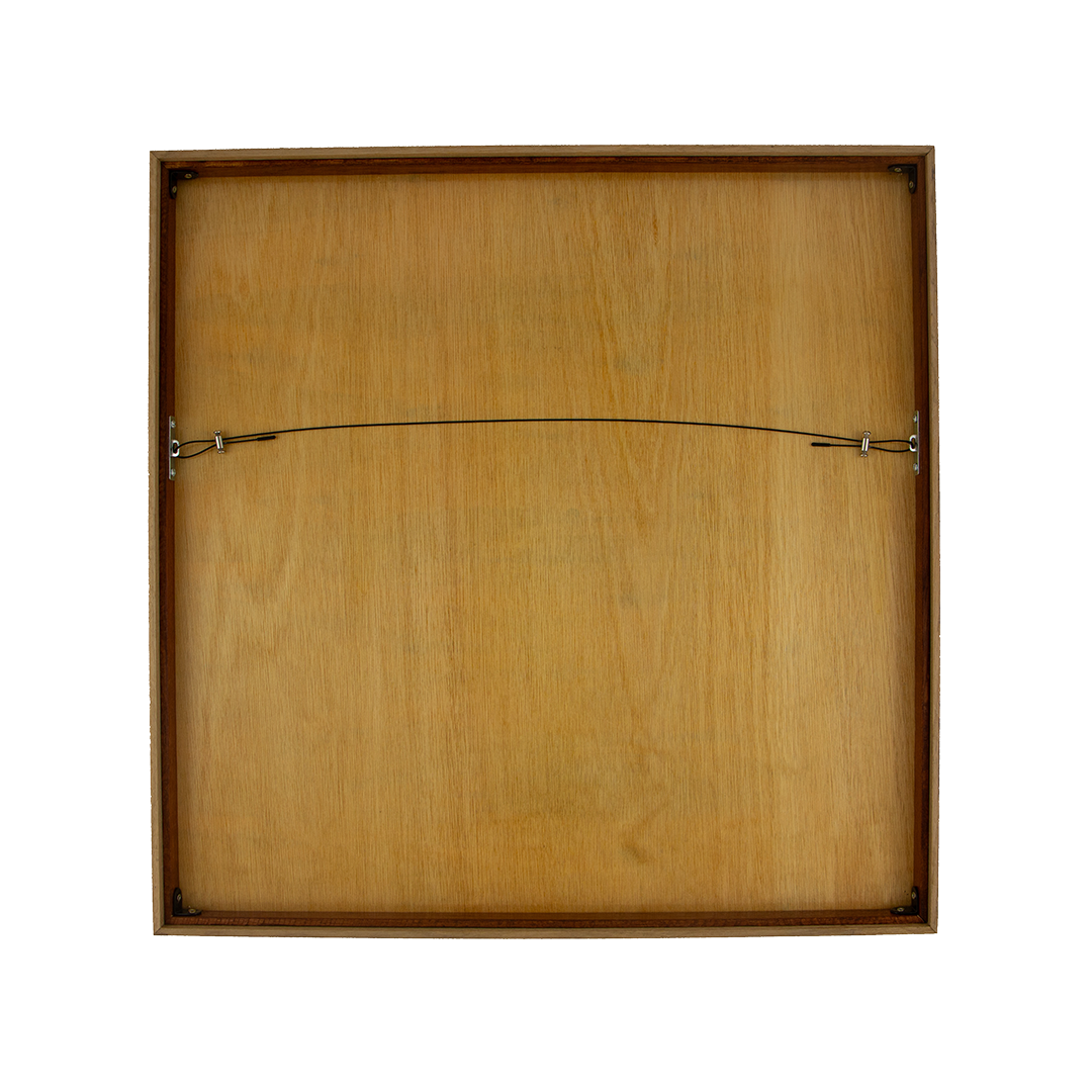 Mêlée of Discovery: Artwork 004. Back frame wood panel meranti