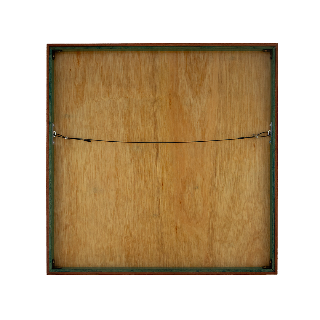 Unseen Signifiers: Artwork 010 back panel frame meranti wood