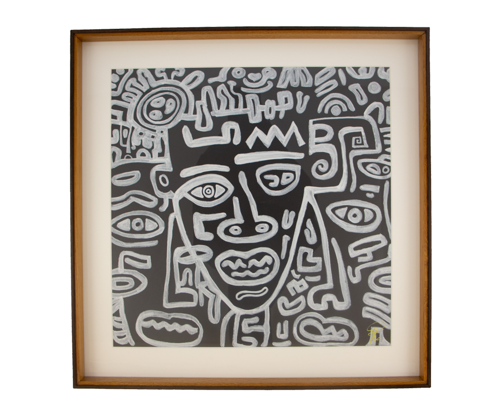 Stay with what is true now; self-worth steadies and influence from outside loosens. Metamorphic Entwining: Artwork 004; ink on paper; oak frame with a subtle wengé edge; frame accent: olive.