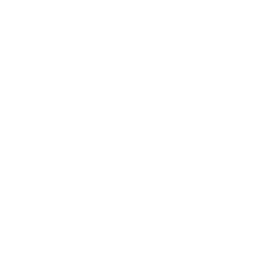 White stylized Ankh symbol on black background.
