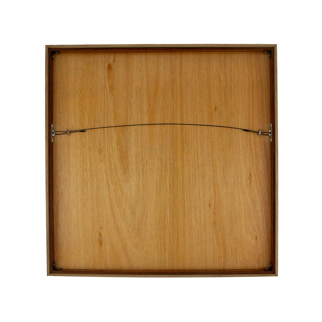 Mêlée of Discovery: Artwork 002. Back panel frame meranti wood