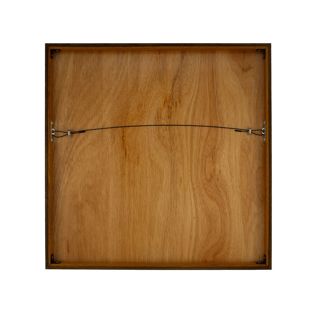 Unseen Signifiers: Artwork 007 back panel frame meranti wood