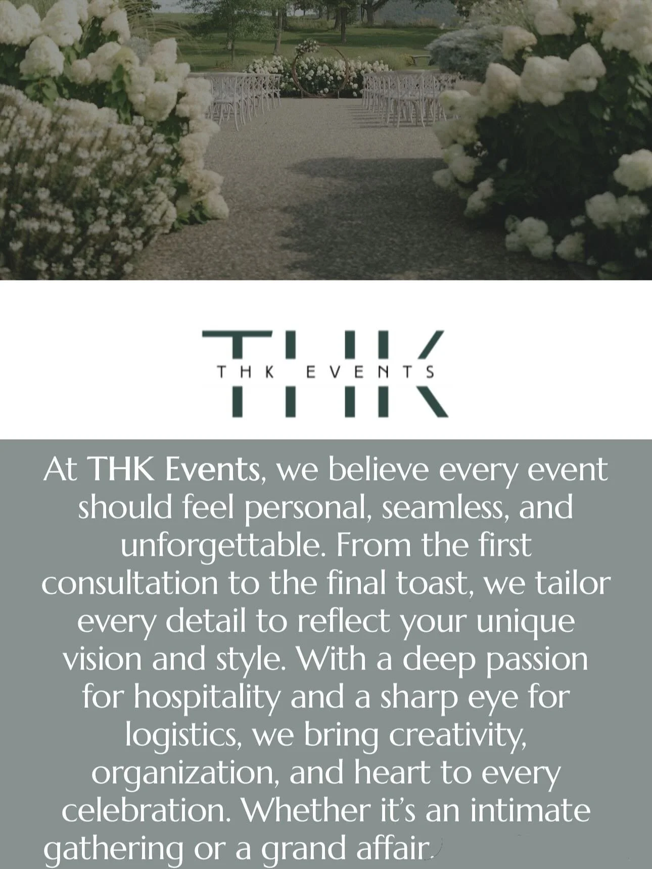🎉 We’ve launched our new website! 🎉
Your go-to for seamless event planning, design, and coordination is now live! Check it out here 👉 
www.thkevents.com 
If we’ve worked together before, we’d love your support — please leav