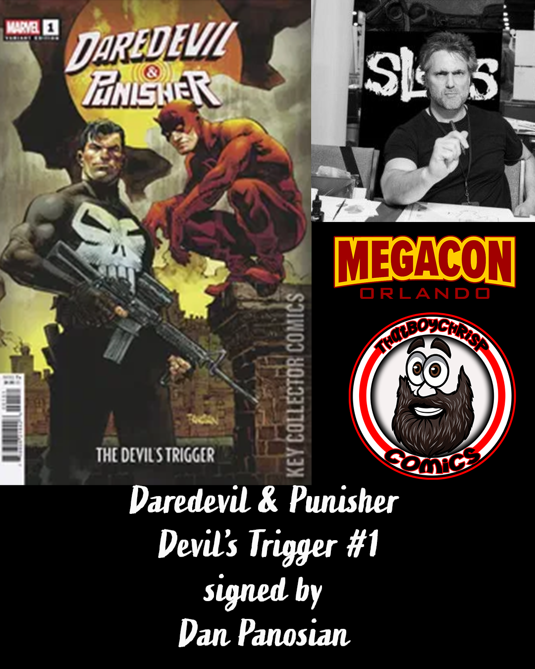 Daredevil & Punisher The Devil's Trigger #1 Signed