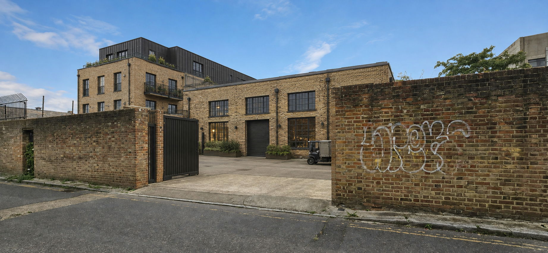 Illustrative Winans Walk proposal showing maker frontage, servicing and stepped residential massing; not submitted or consented.
