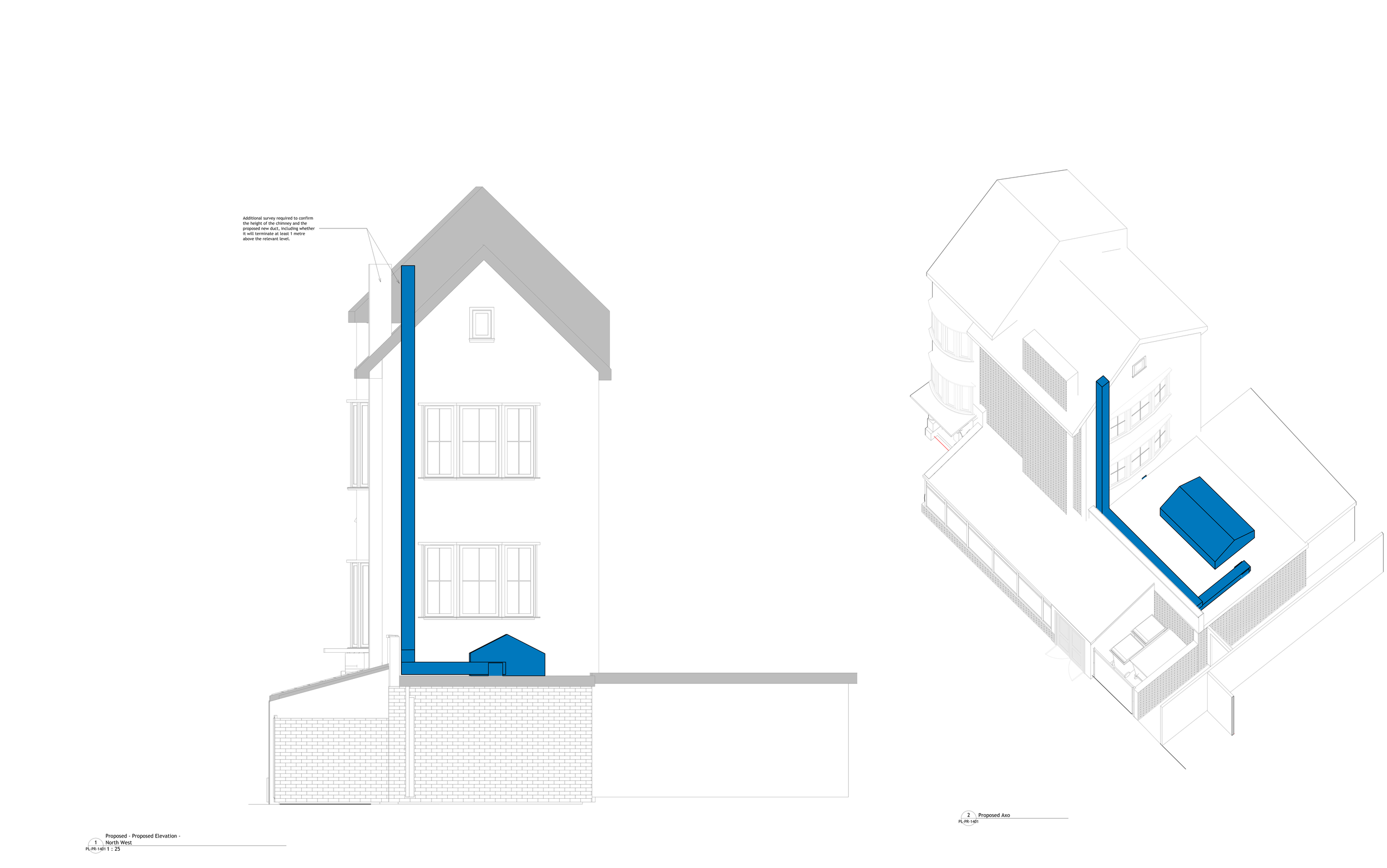Proposed Elevation — Evelyn Gardens frontage.