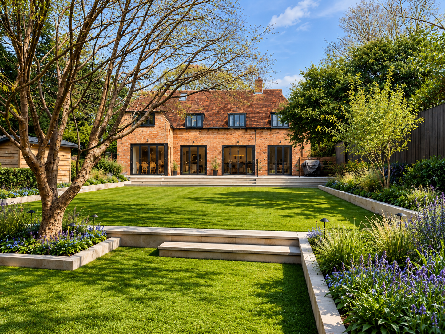 Back Garden — Proposed terraced landscape design.