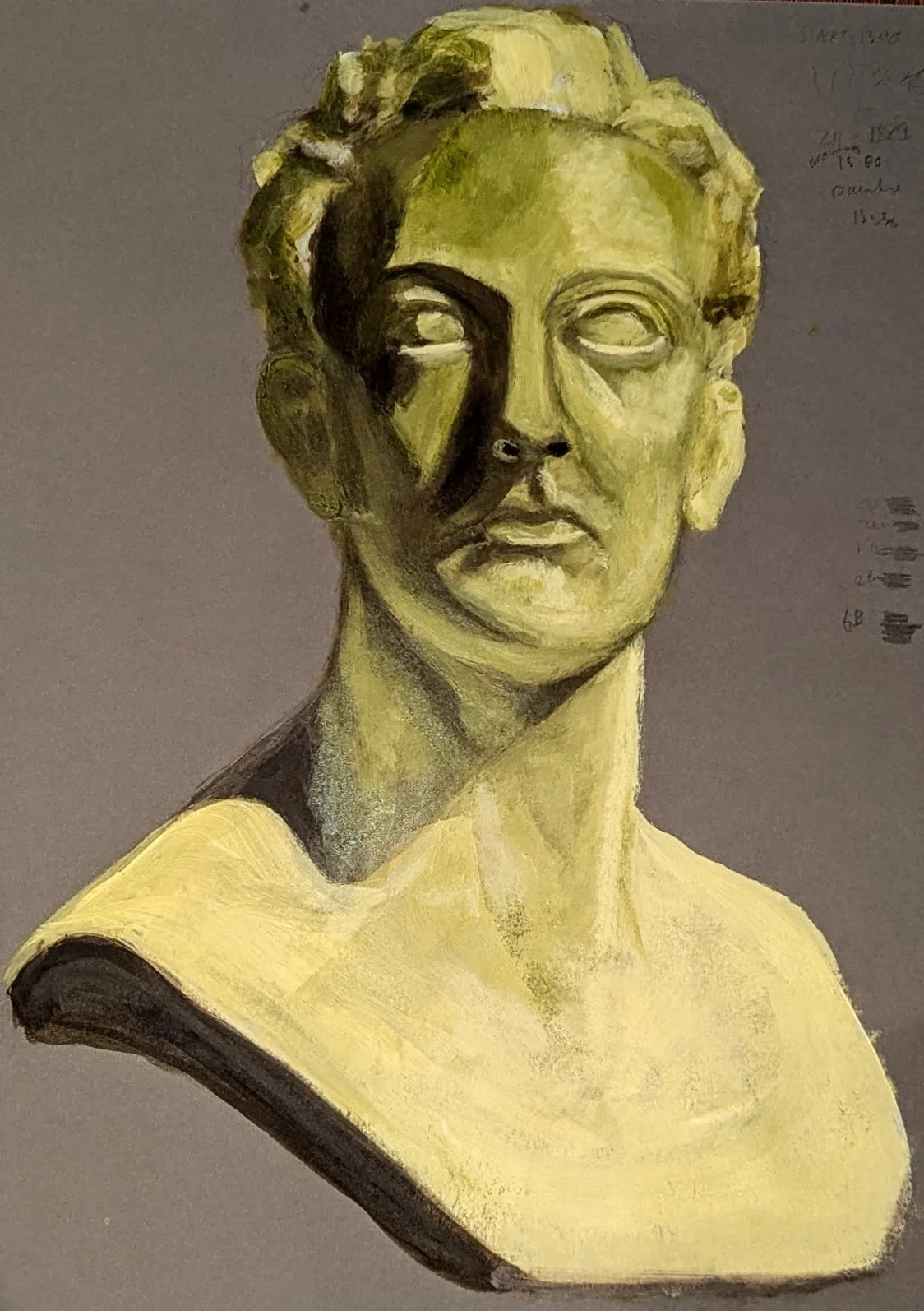 Portrait cast
Acrylic on Paper
30x42cm (A3)