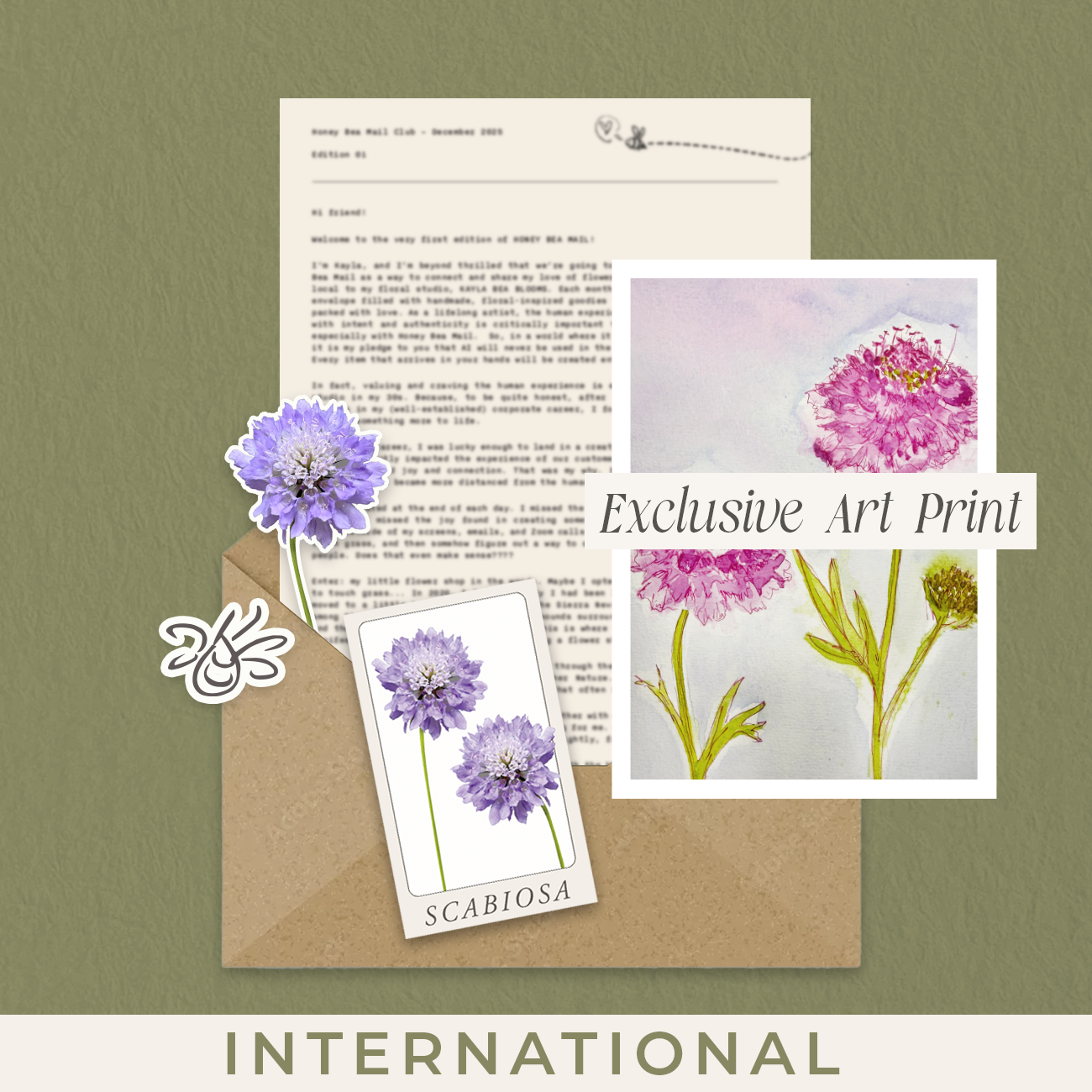 Honey Bea Mail Club - Int.