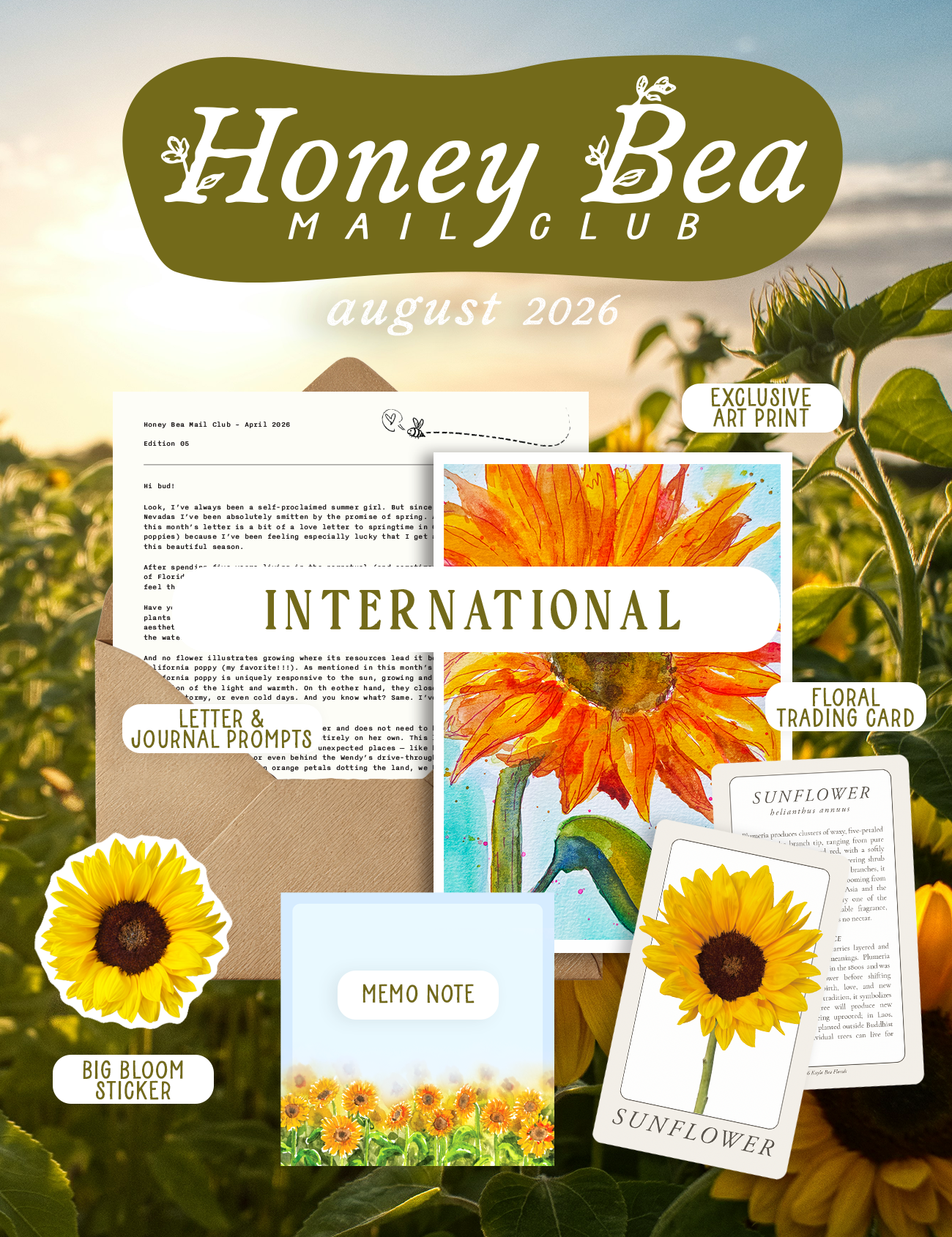 Honey Bea Mail Club - Int.