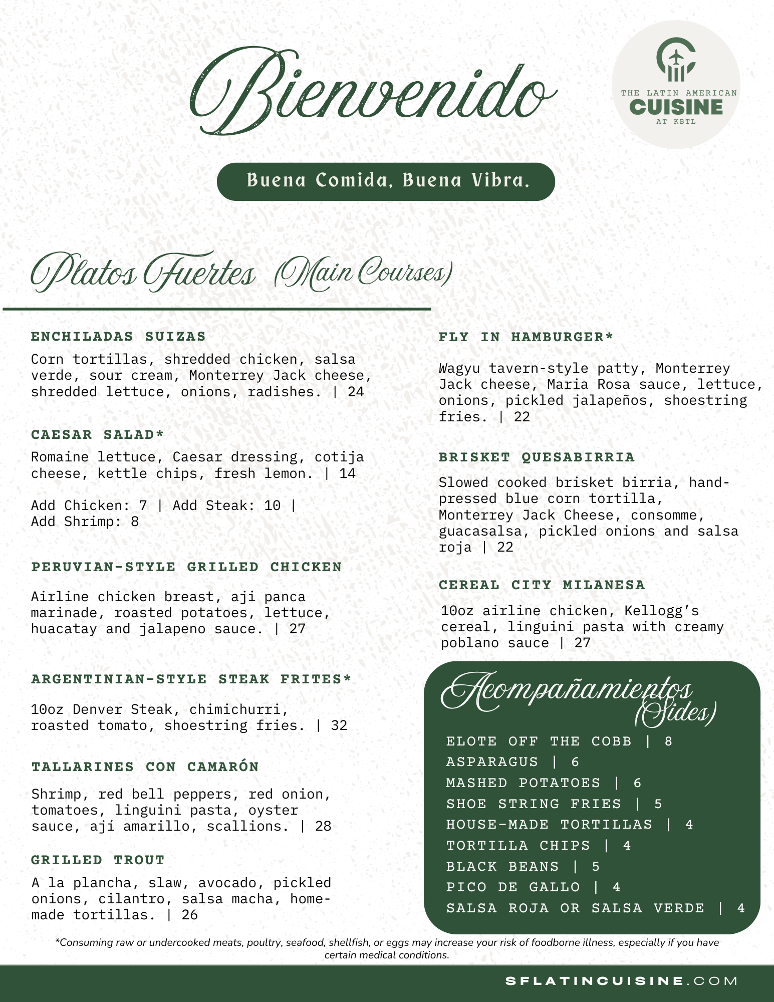 Our Menu | Discover Latin Flavors - Reserve Now — SF Latin Cuisine
