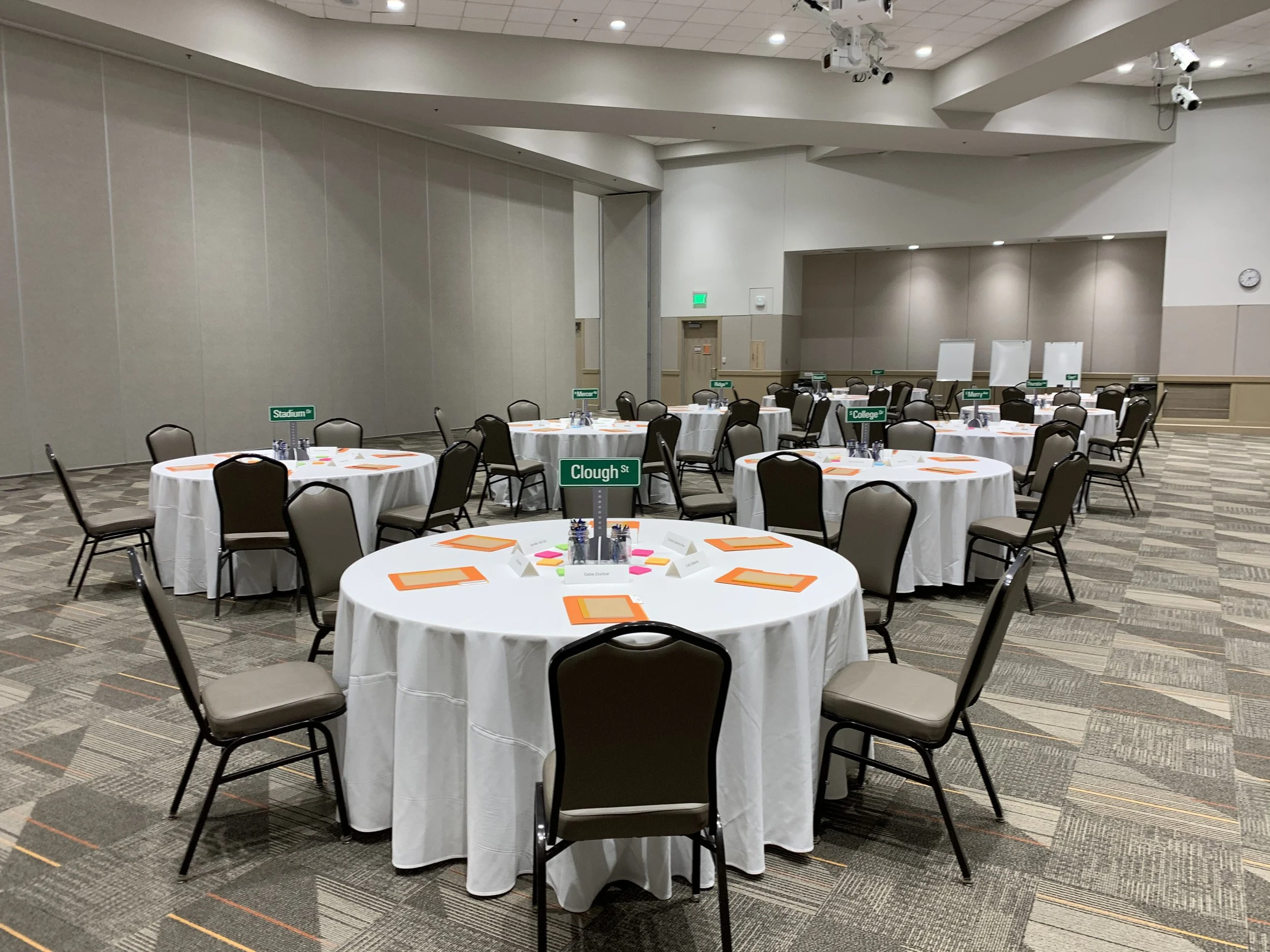 Winter corporate event at Bowling Green State University in Bowling Green, Ohio planning and coordination by Ann Neely.