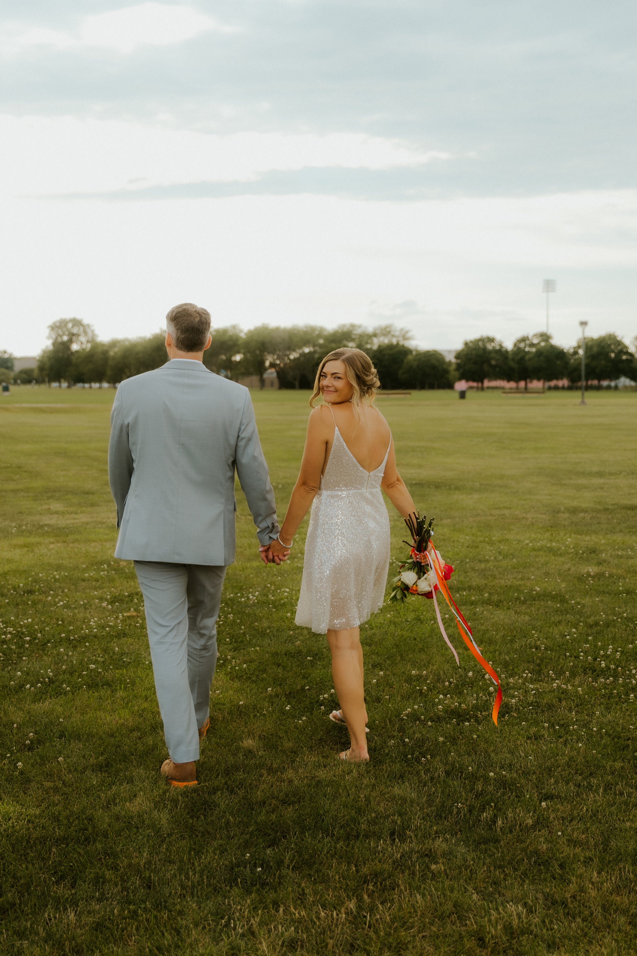 Summer wedding at Bowling Green State University in Bowling Green, Ohio coordination by Ann Neely Events.
