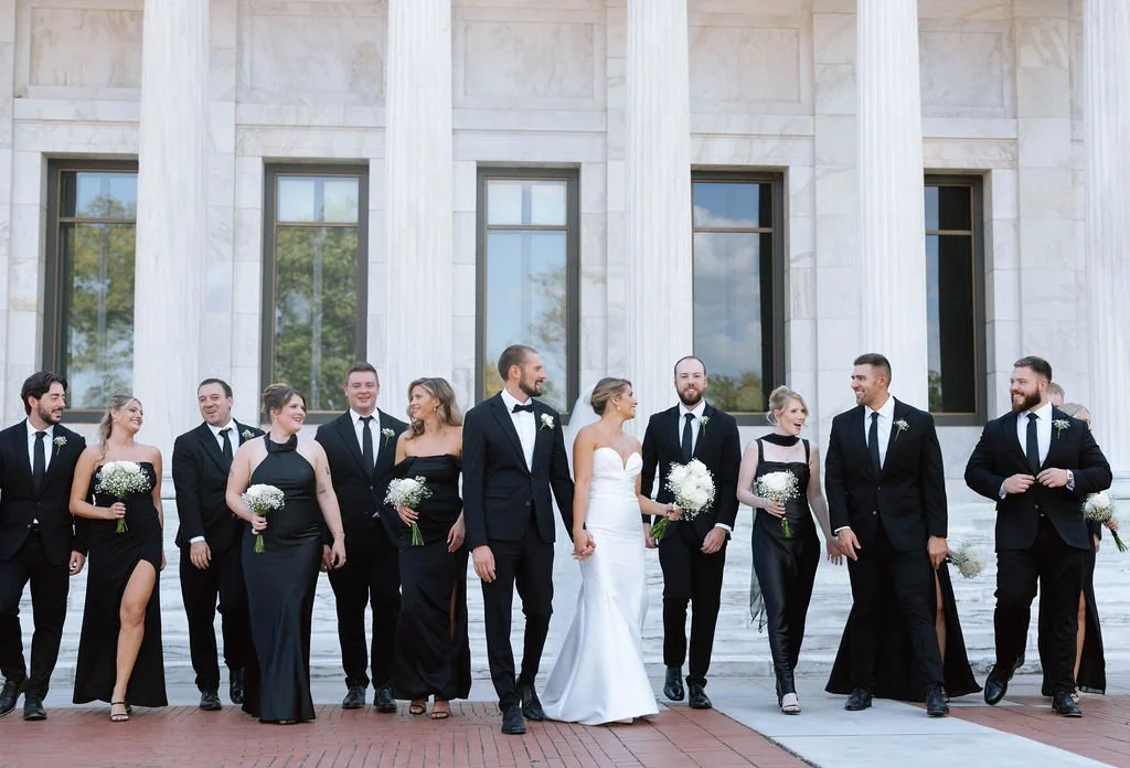 Fall wedding at Hilton Garden Inn Downtown Toledo in Toledo, Ohio coordinated by Ann Neely Events.