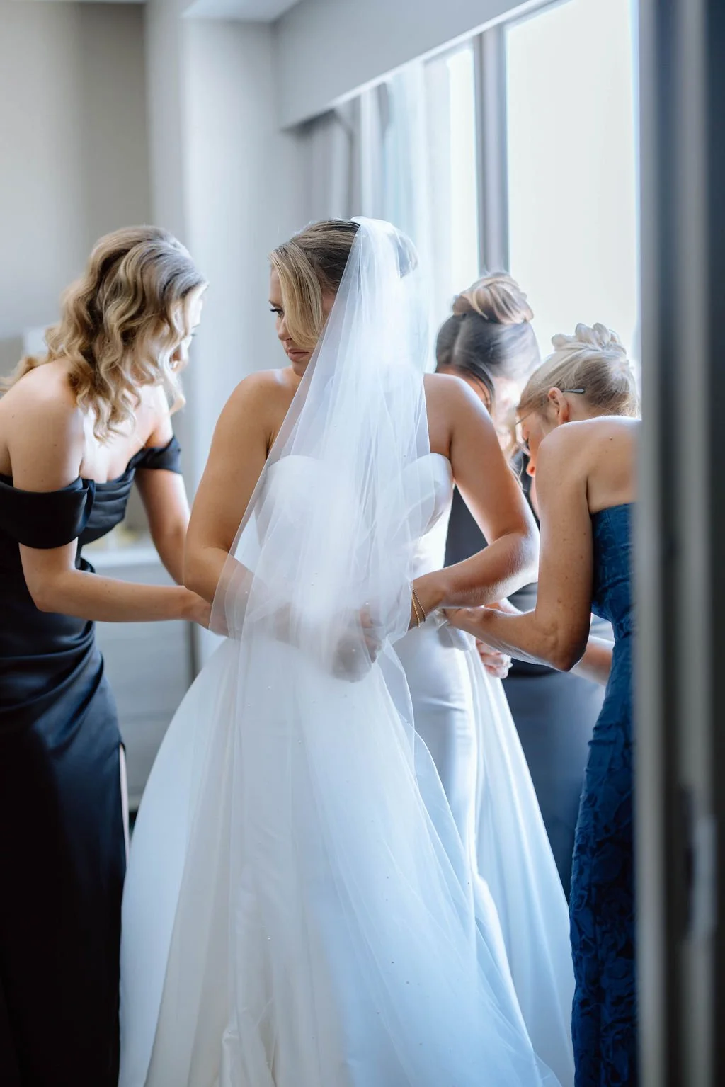 Fall wedding at Hilton Garden Inn Downtown Toledo in Toledo, Ohio coordinated by Ann Neely Events.