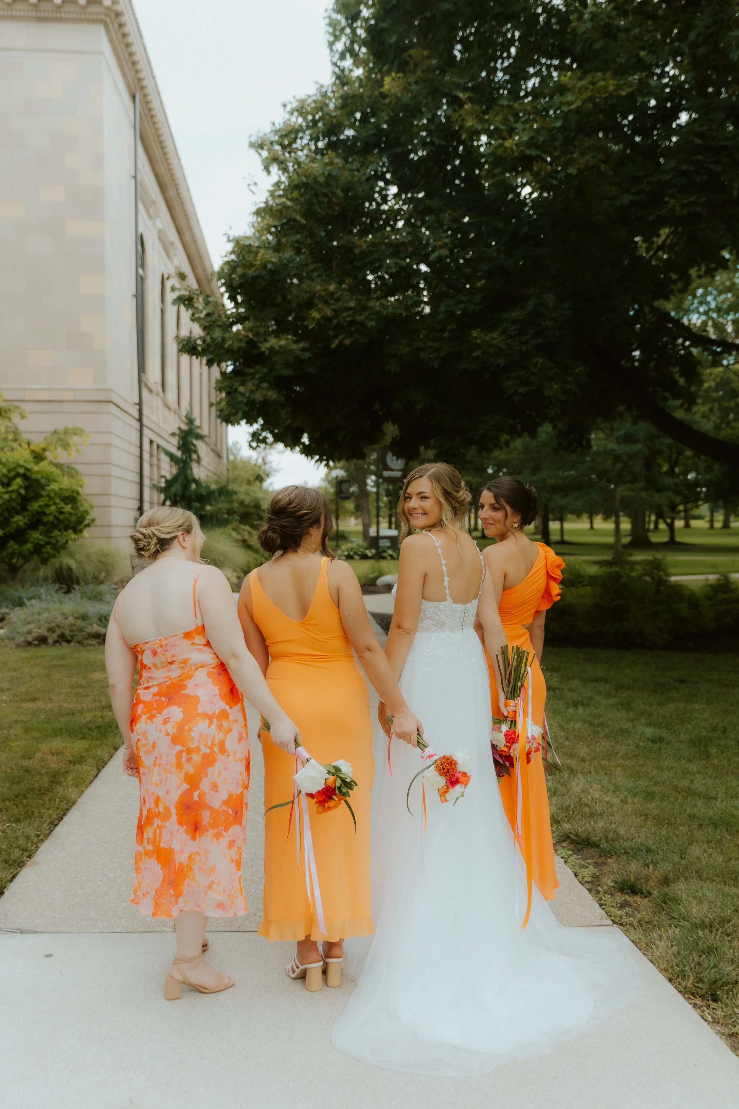 Summer wedding at Bowling Green State University in Bowling Green, Ohio coordination by Ann Neely Events.