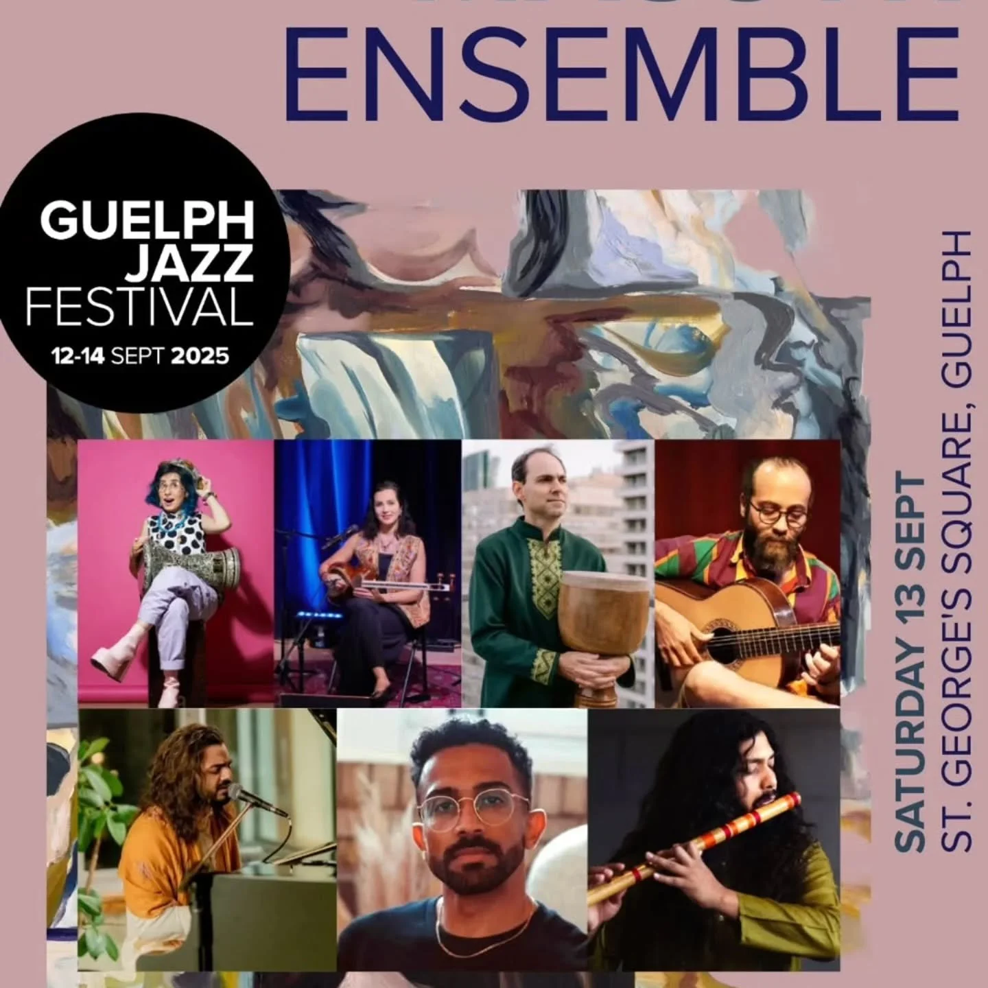 This Saturday at @massyr.ensemble will be performing at @guelphjazz , we are so happy and honored to be part of this festival this year. 

 Curated by Syrian percussionist Nour Kdn , Massyr &ldquo;مَسير&rdquo; Ensemble brings together a group of arti